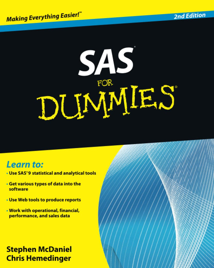 SAS For Dummies (For Dummies Series) by Chris Hemedinger - Paperback cover