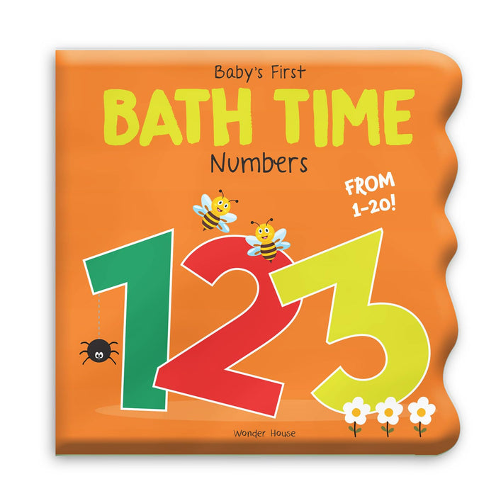 Baby's First Bath Time: 1,2,3 Bath Book by Wonder House Books - Bath Book cover