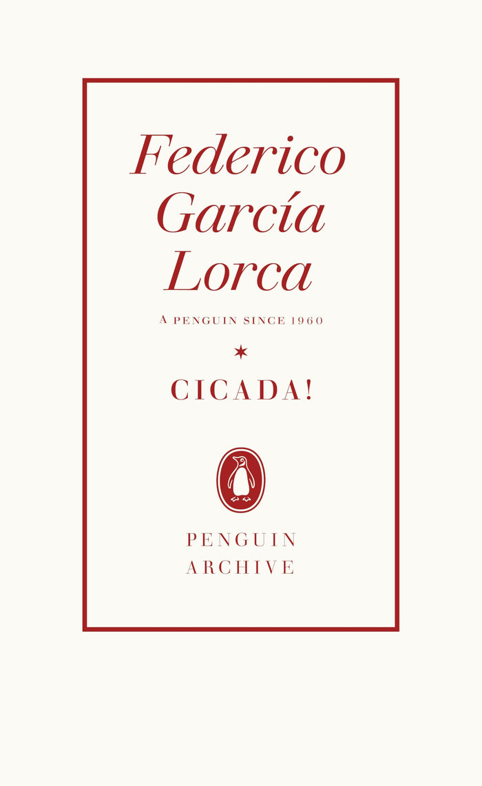 Cicada! by Federico Garcia Lorca - Paperback cover
