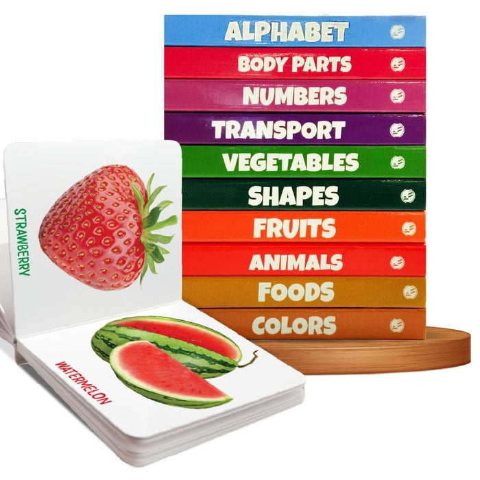 My First Library Set of 10 Board Books for Kids, Early Learning Book for Babies & Toddlers, Alphabets, Body Parts, Numbers, 2+ Years by PW - Board Book cover