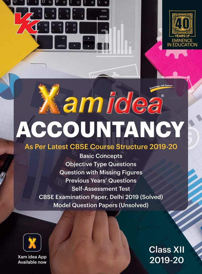 Xam Idea Accountancy for CBSE Class 12- 2020 Exam by VK Global Publications Pvt. Ltd - Paperback cover