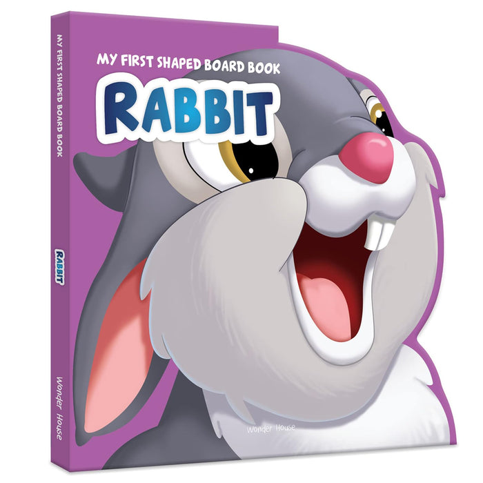 Rabbit: Animal Picture Book (My First Shaped Board Books) by Wonder House Books - Board Book cover