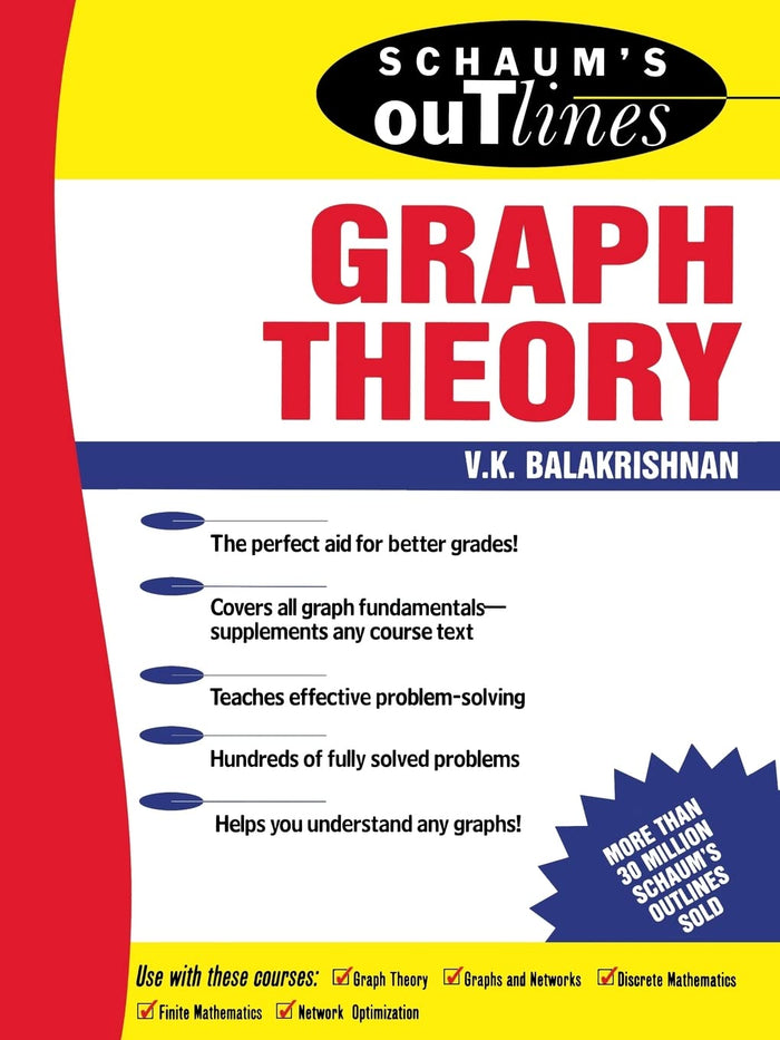 Schaum's Outline of Graph Theory: Including Hundreds of Solved Problems by V. K. Balakrishnan - Paperback cover