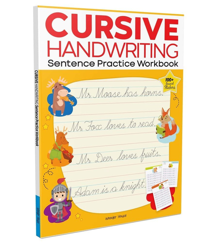 Cursive Handwriting - Sentence: Practice Workbook by Wonder House Books - Paperback cover