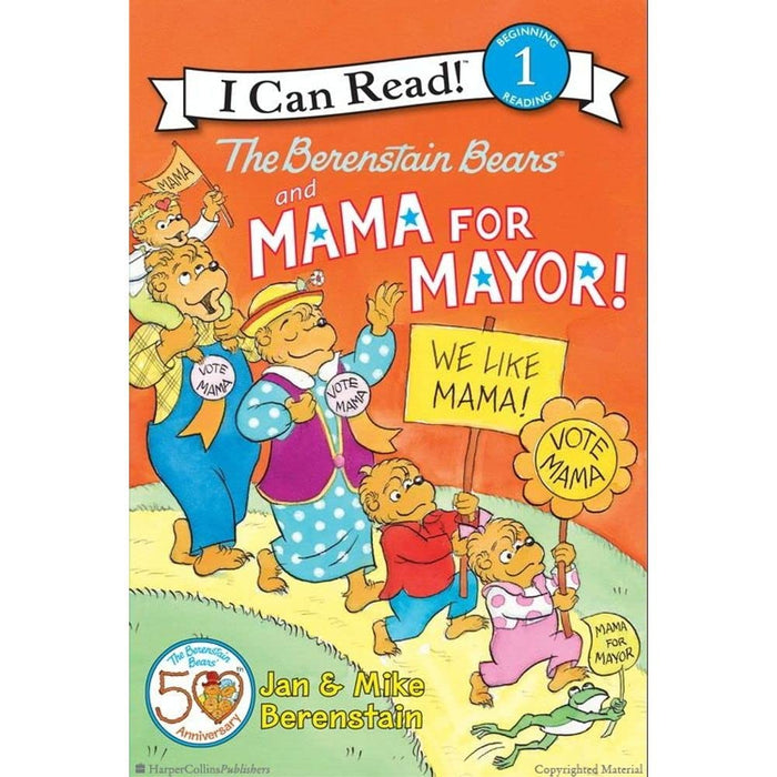 The Berenstain Bears and Mama for Mayor!: A Diplomatic I Can Read Book About Elections and Voting for Kids (Ages 4-8) (I Can Read Level 1) by Jan Berenstain - Paperback cover
