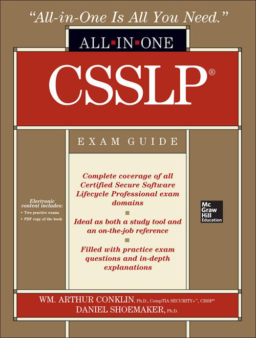 CSSLP Certification All-in-One Exam Guide by Wm. Arthur Conklin - Hardcover cover