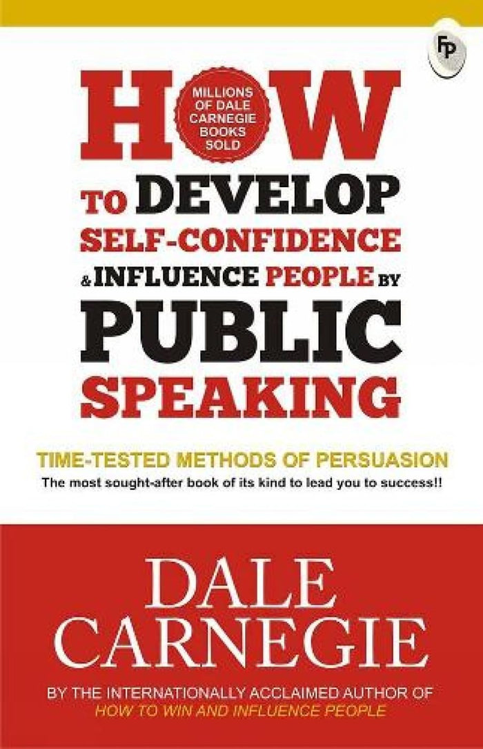 Develop Self Confidence Influence People Public by Dale Carnegie - Paperback cover