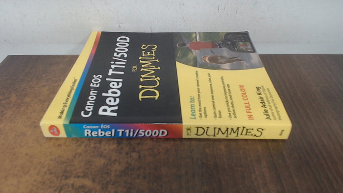 Canon EOS Rebel T1i / 500D For Dummies by Julie Adair King - Paperback cover