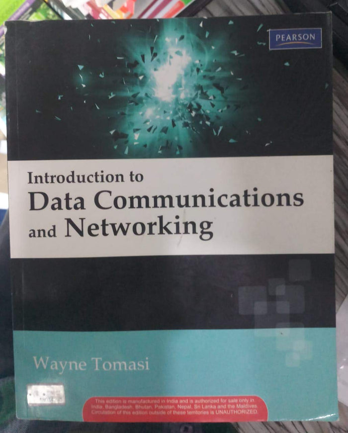 Introduction to Data Communications and Networking by Tomasi - Paperback cover