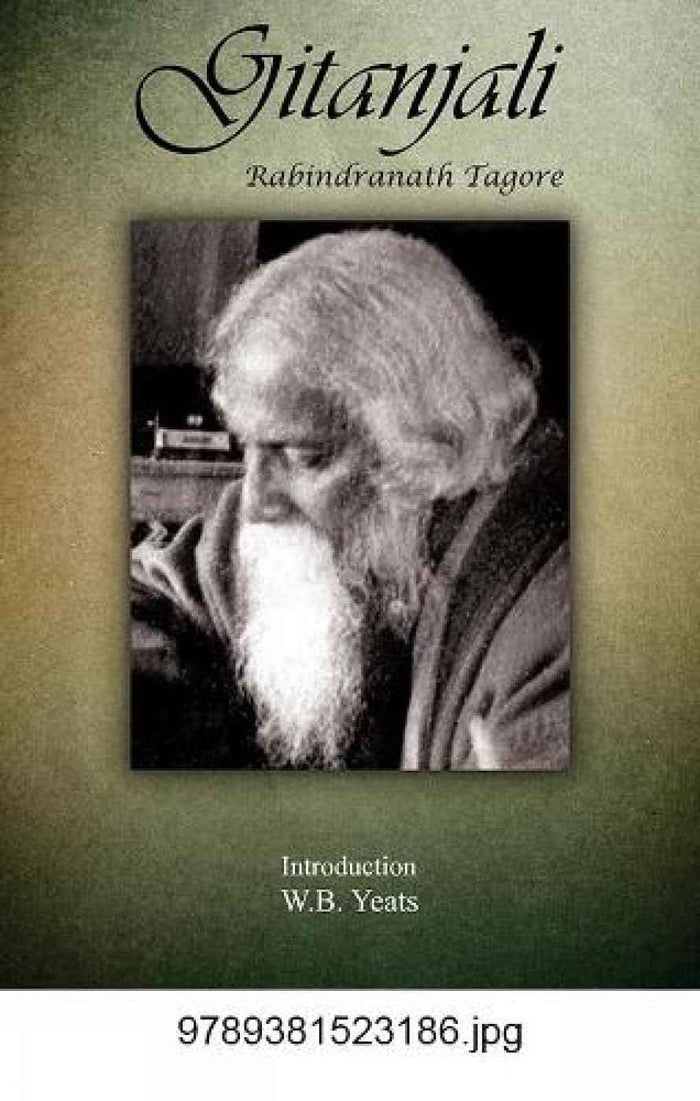 Front cover of the book 'Gitanjali' by Rabindranath Tagore.