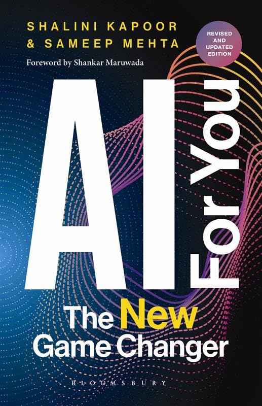 Front cover of the book 'AI for You: The New Game Changer (Update Edition)' by Shalini Kapoor & Sameep Mehta.