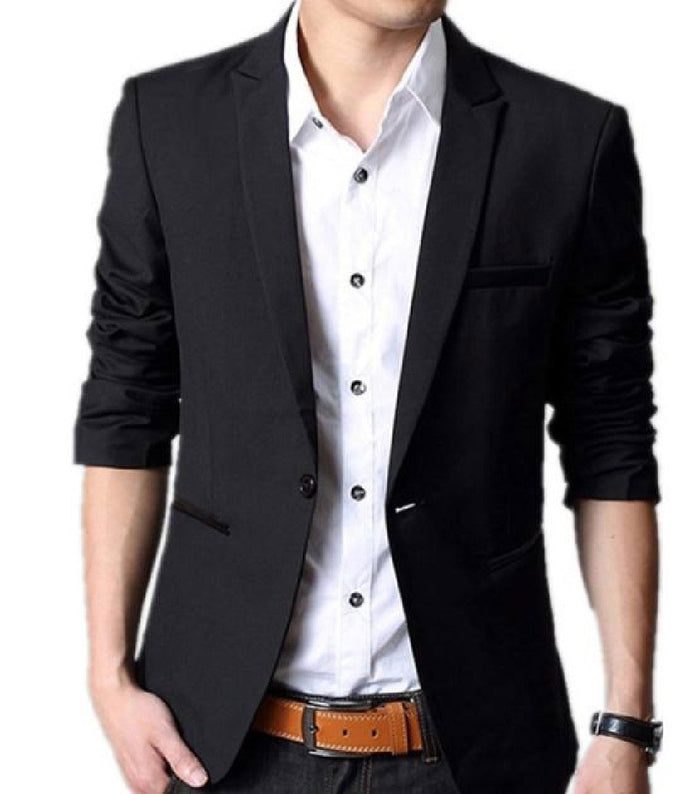 Zago Men Western Casual Leisure Slim Tailoring Padded Suit Blazer Black XS by Shubham Khurana - Paperback cover