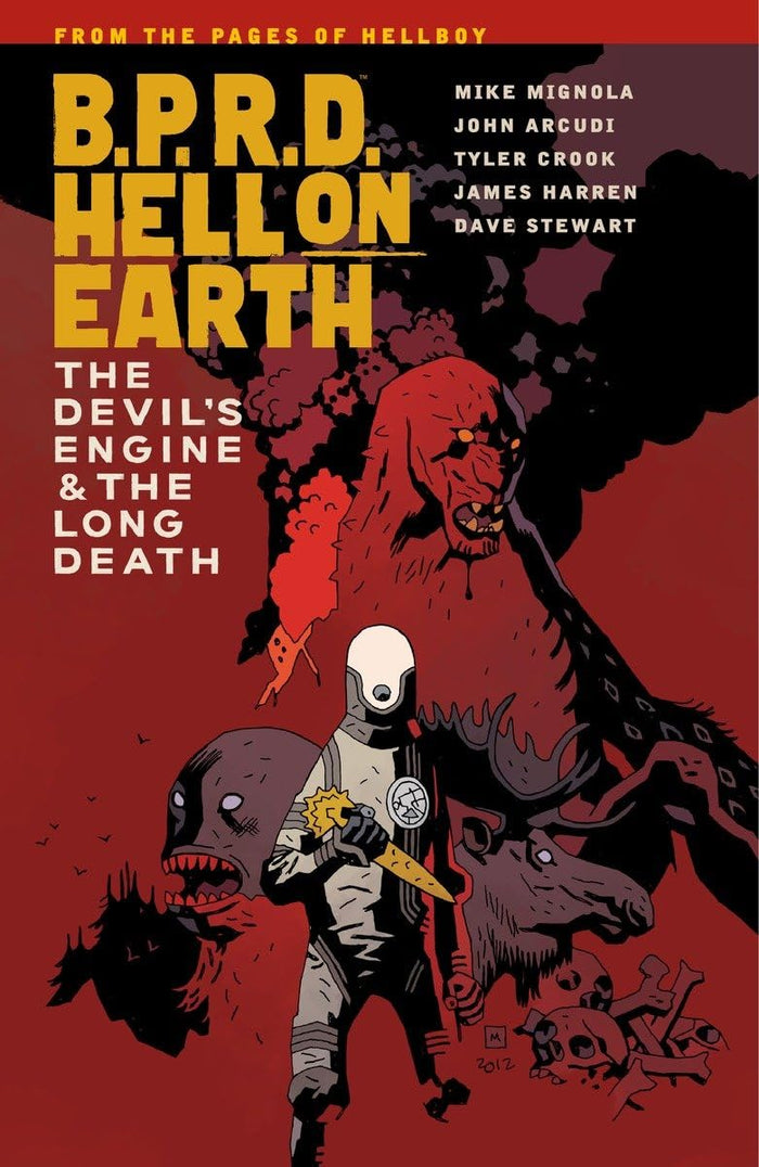 B.P.R.D. Hell on Earth Volume 4: The Devil's Engine and The Long Death by Mike Mignola - Paperback cover