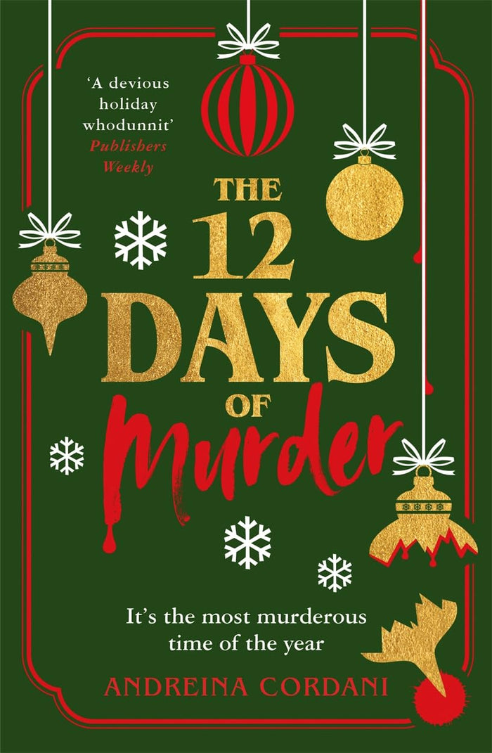 The Twelve Days of Murder: The perfect festive whodunnit to gift this Christmas by Andreina Cordani - Paperback cover