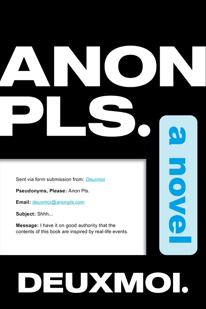 Anon Pls.: A Novel by Deuxmoi - Paperback cover