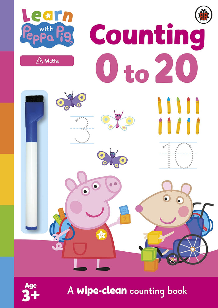 Ladybird Learn with Peppa Counting 020 Wipe-Clean Activity Book. by Peppa Pig - Paperback cover
