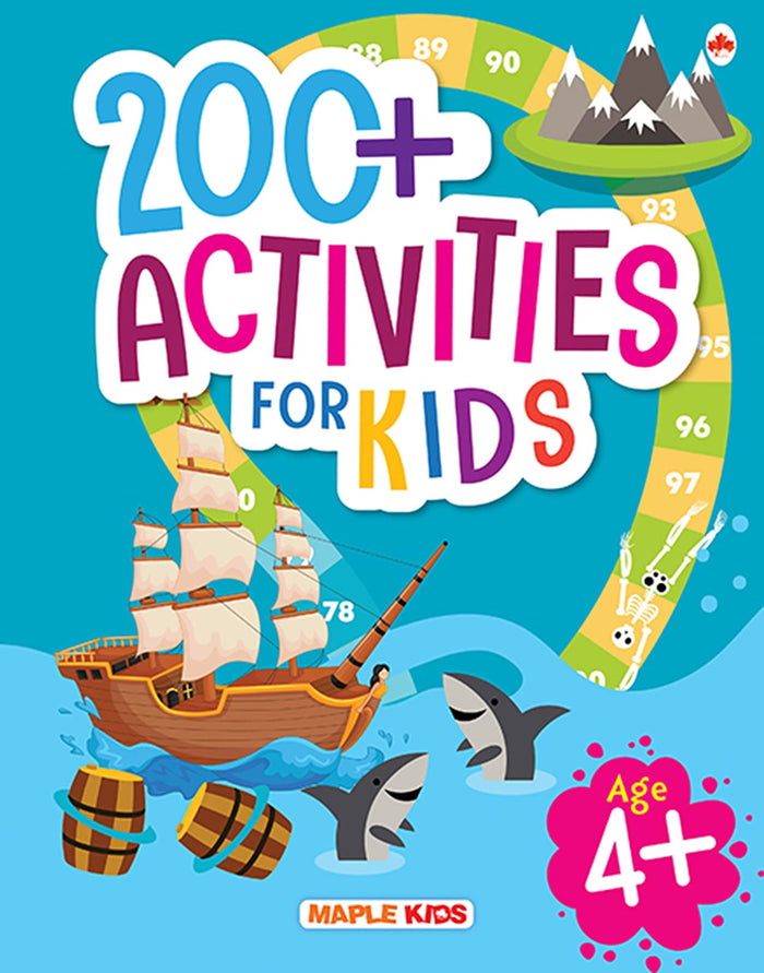 Brain Activity Book for Kids - 200+ Activities for Age 4+ by Maple Press - Paperback cover