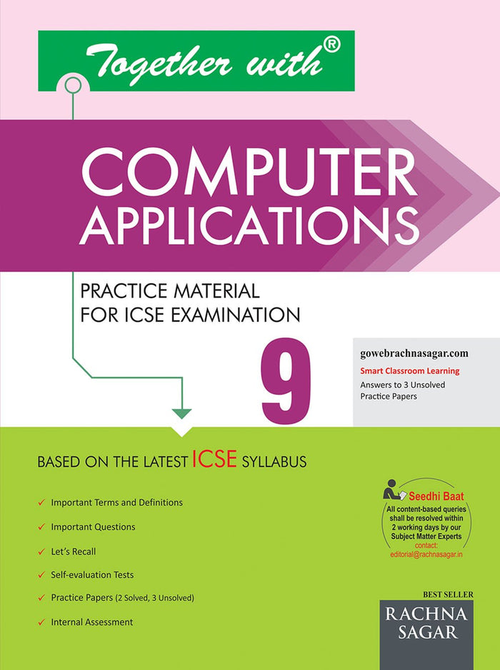 Together With Computer Applications ICSE - 9 by Rachna Sagar - Perfect cover