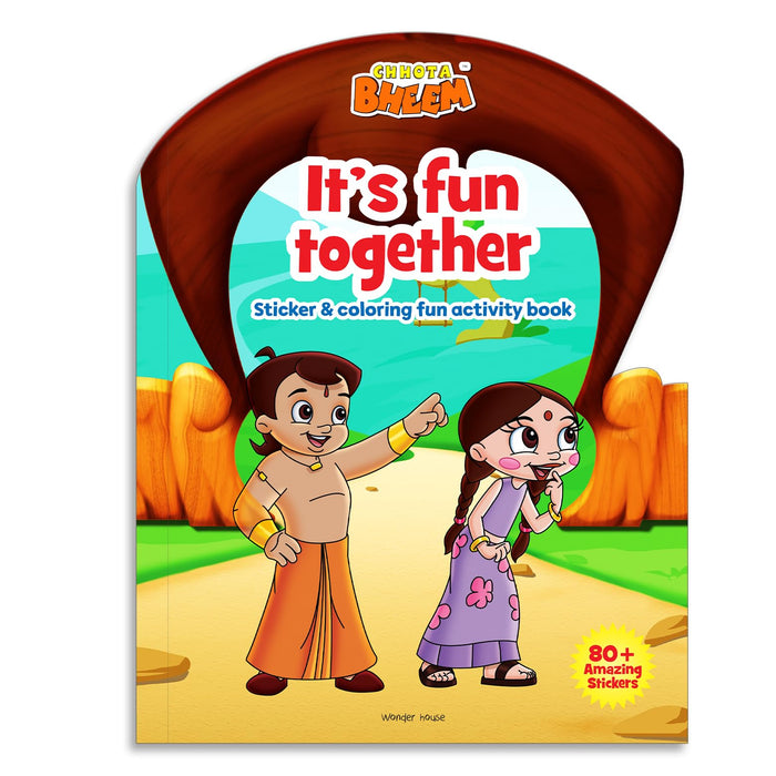 Chhota Bheem - It's Fun Together : Sticker And Coloring Fun Activity Book by Wonder House Books - Paperback cover