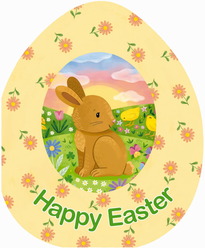 Happy Easter (An Easter Egg-Shaped Board Book) by Zondervan - Board Book cover