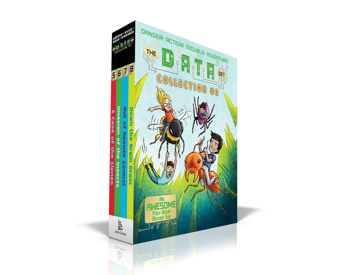 The DATA Set Collection #2 (Boxed Set): A Case of the Clones; Invasion of the Insects; Out of Remote Control; Down the Brain Drain by Ada Hopper - Paperback cover