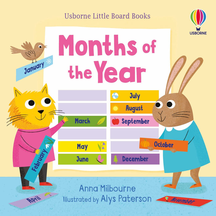 Months of the Year - Little Board Books by Usborne - Hardcover cover