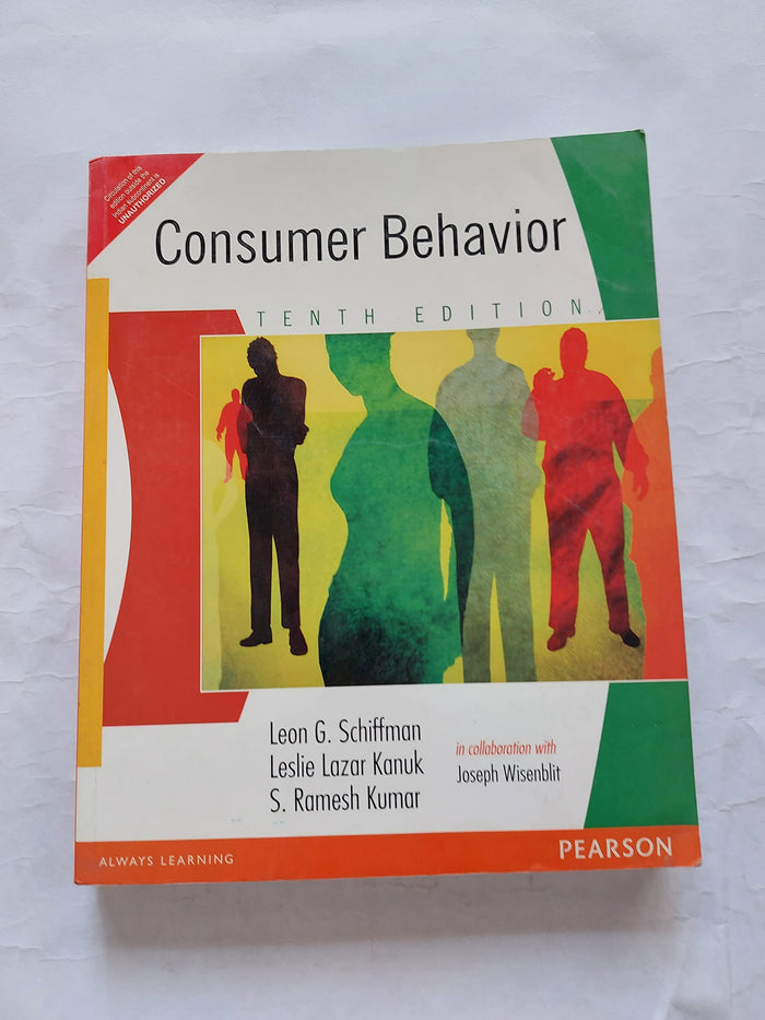 Consumer Behaviour (Four-Color Edition) by Schiffman And Kumar - Paperback cover
