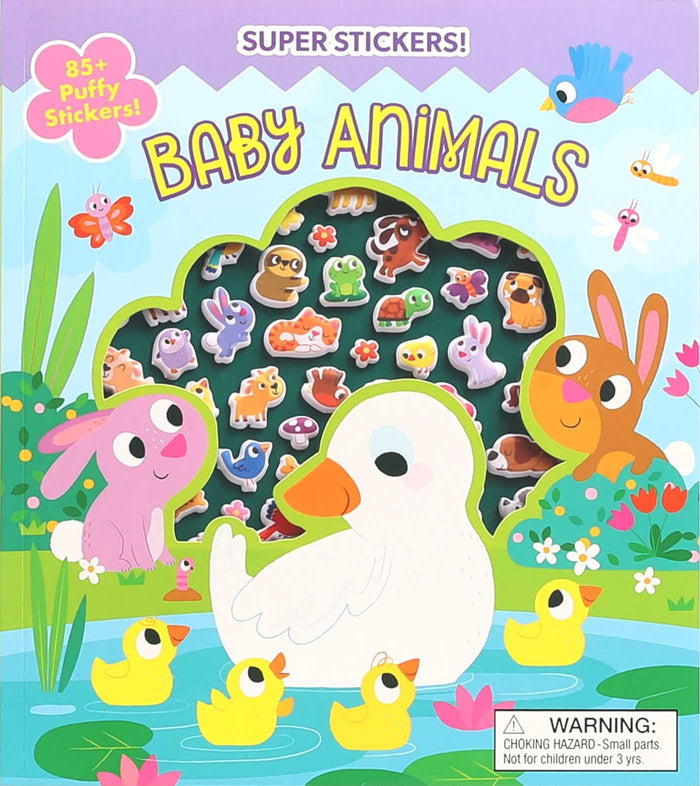 Super Puffy Stickers! Baby Animals by Maggie Fischer - Paperback cover