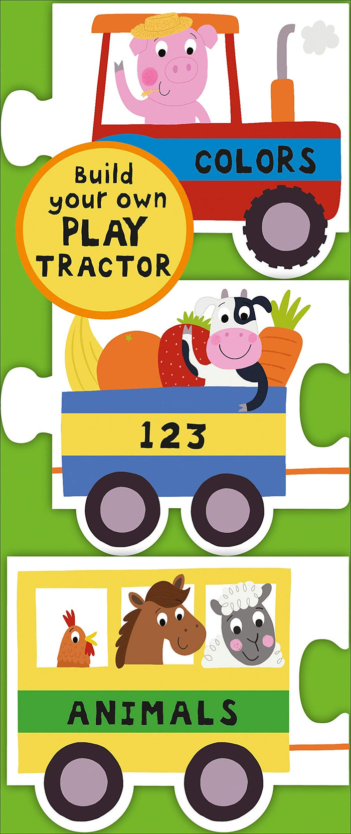 Chunky Set: Play Tractor: Colors, 123, Animals (Chunky 3 Pack, 1) by Roger Priddy - Board Book cover
