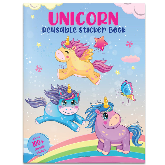 Unicorn World: Reusable Sticker Book by Wonder House Books - Paperback cover