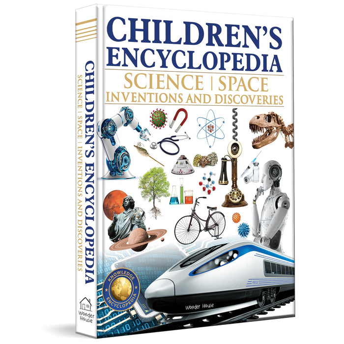 Children’s Encyclopedia - Science, Space and Inventions and Discoveries by Wonder House Books - Hardcover cover