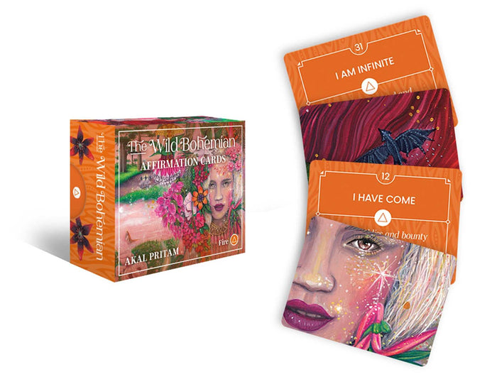 Wild Bohemian: Affirmation cards (Rockpool Mini Cards) by Akal Pritam - Cards cover