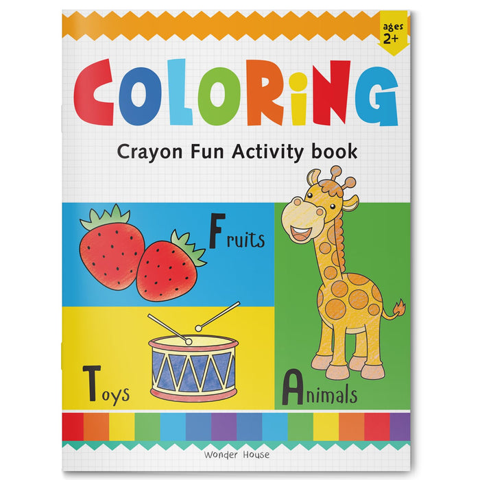 Preschool Activity Book: Coloring - Crayon Fun Activity Book For Kids by Wonder House Books - Paperback cover