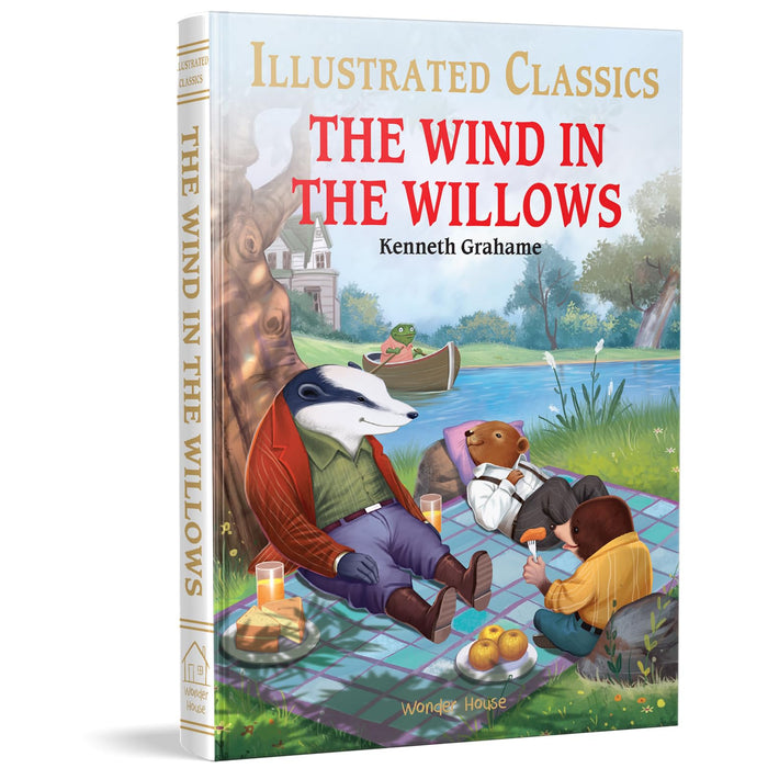 The Wind in the Willows : illustrated Abridged Children Classics English Novel with Review Questions by Kenneth Grahame - Hardcover cover
