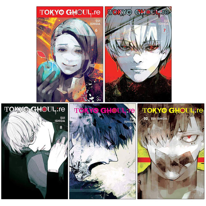 Tokyo Ghoul Revised Edition Volumes 6-10 Collection 5 Books Set Series 2 Pack by Sui Ishida - Paperback cover