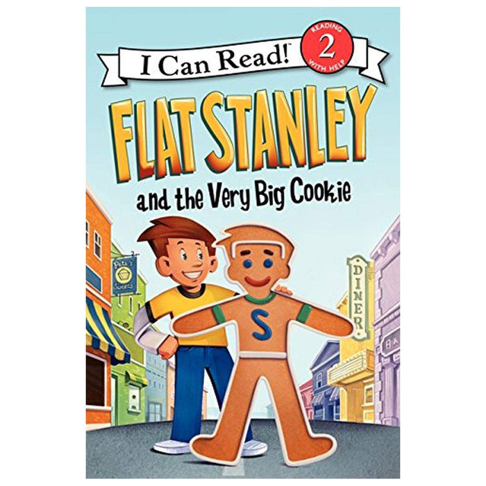 Flat Stanley and the Very Big Cookie: Flat Stanley teams up with Arthur to help Mr. Pete save his bakery in this Level Two I Can Read adventure, ages 4-8 (I Can Read Level 2) by Jeff Brown - Paperback cover