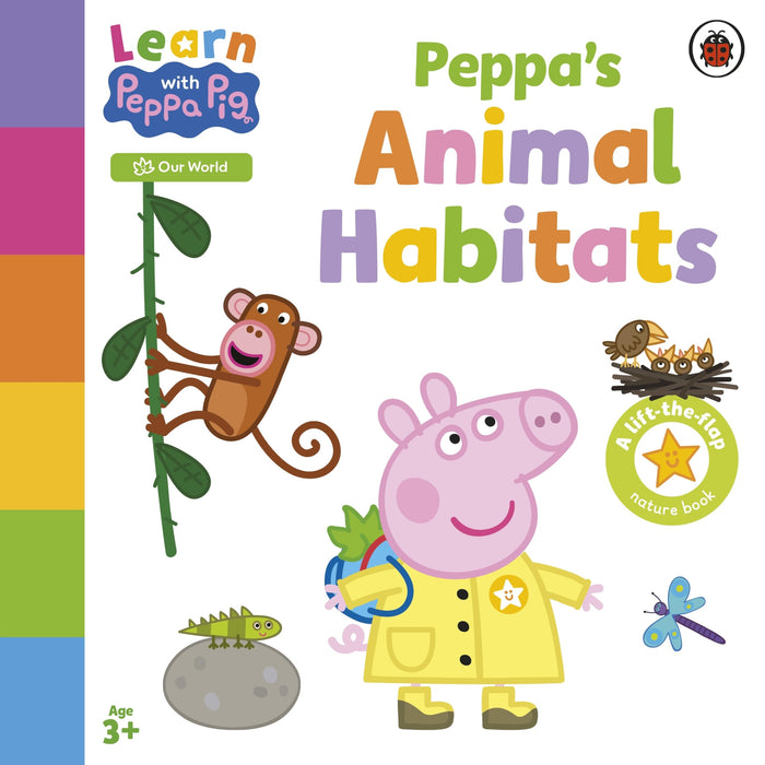 Ladybird Learn with Peppa Peppas Animal Habitats. by Peppa Pig - Board Book cover