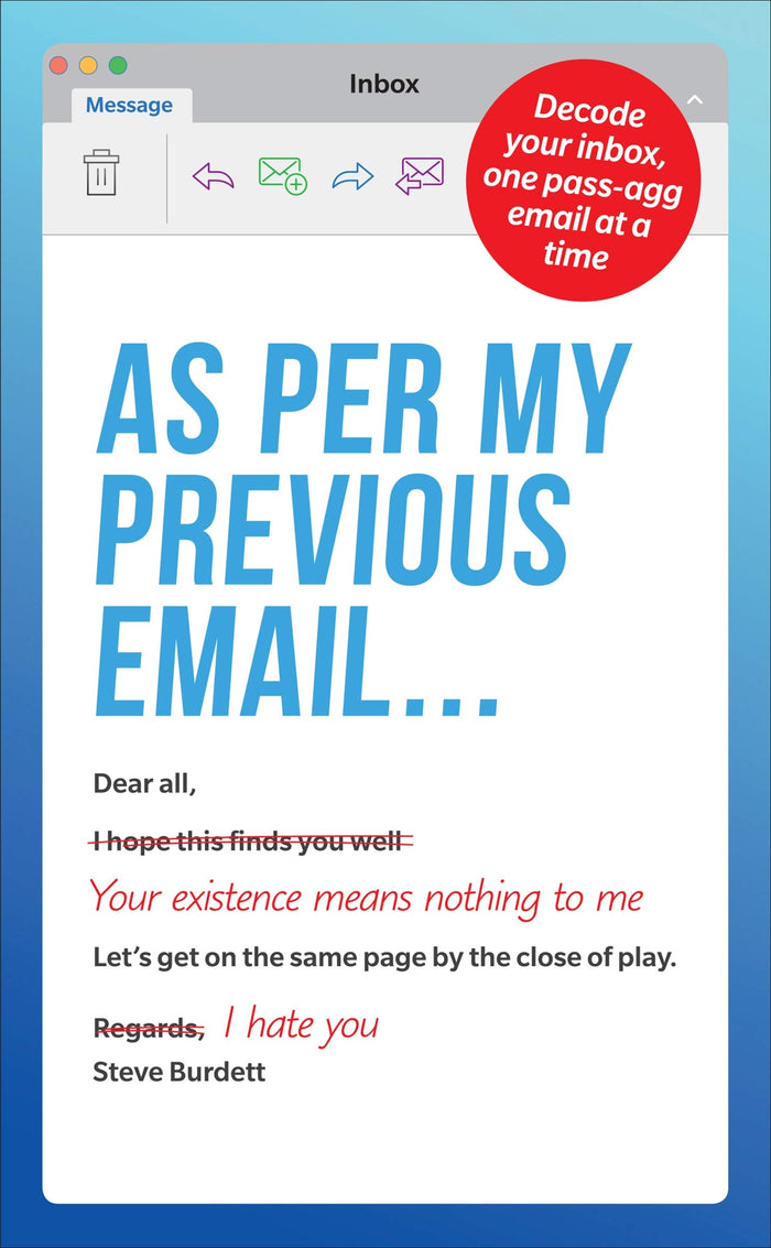 As Per My Previous Email ... by Steve Burdett - Paperback cover