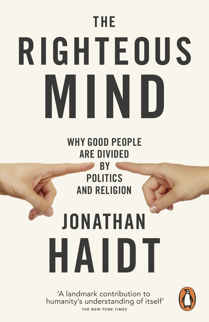 Righteous Mind by Jonathan Haidt - Paperback cover