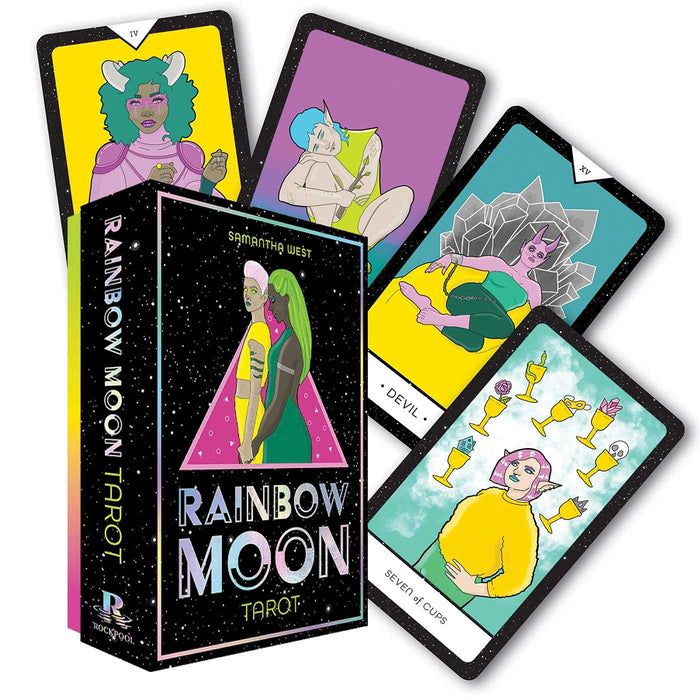 Rainbow Moon Tarot (Rockpool Tarot) by Sam Rook - Cards cover