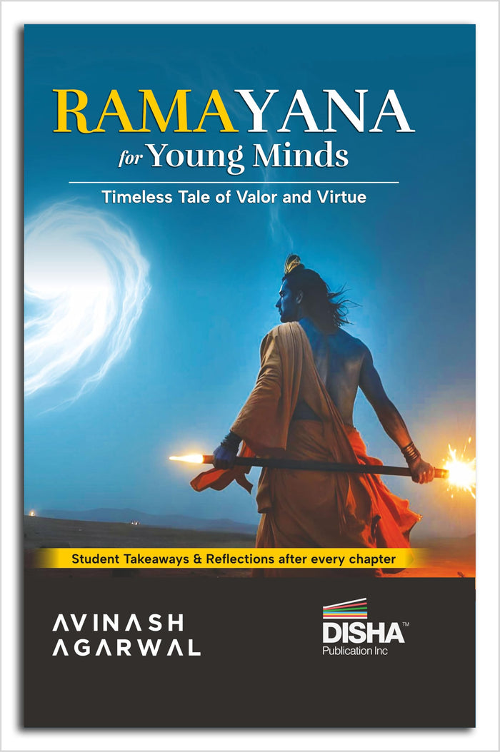Ramayana for Young Minds Student Takeaways and Reflections Timeless mythology Tale/ Story of Valour and Virtue for Children/ kids Ramayan with Pictures & Illustrations by Avinash Agarwal - Paperback cover