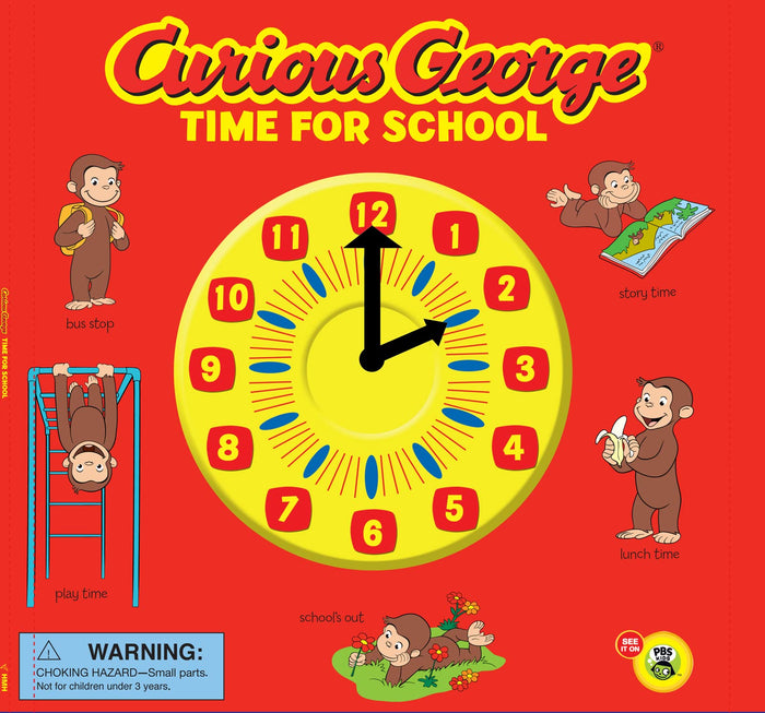 Curious George Time for School (CGTV Novelty 8x8) by H. A. Rey - Paperback cover