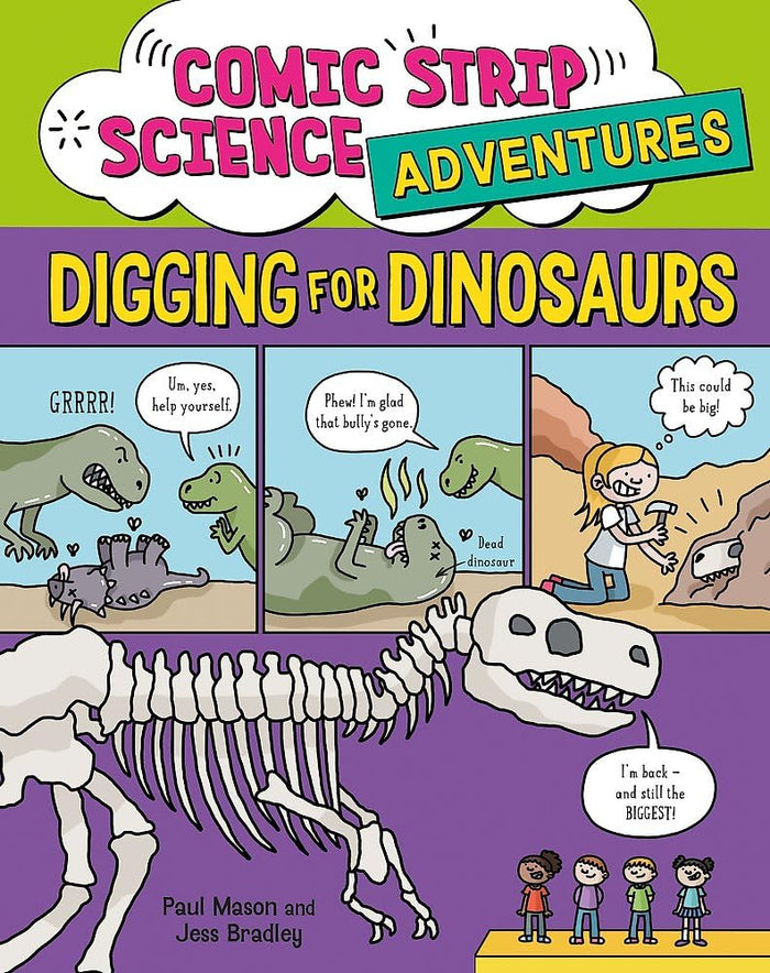 Comic Strip Science Adventures: Digging for Dinosaurs by Paul Mason - Paperback cover