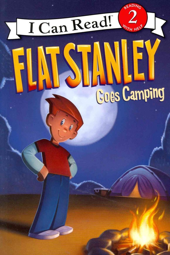 Flat Stanley Goes Camping: A Funny Level 2 I Can Read Book about a Family Camping Adventure for Kids (Ages 4-8) (I Can Read Level 2) by Jeff Brown - Paperback cover