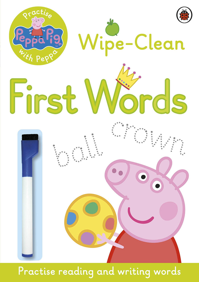 Peppa Pig: Practise with Peppa: Wipe-Clean First Words by Ladybird - Paperback cover