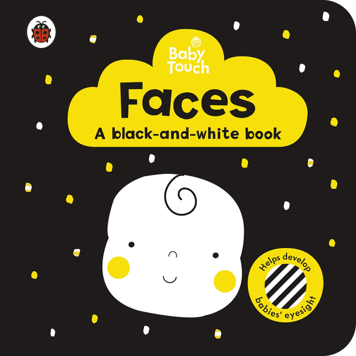 Baby Touch: Faces: a black-and white-book by Ladybird Books - Board Book cover