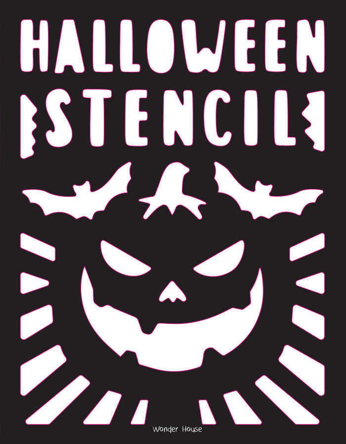 Stencil Book Halloween by Wonder House Books - Spiral-bound cover
