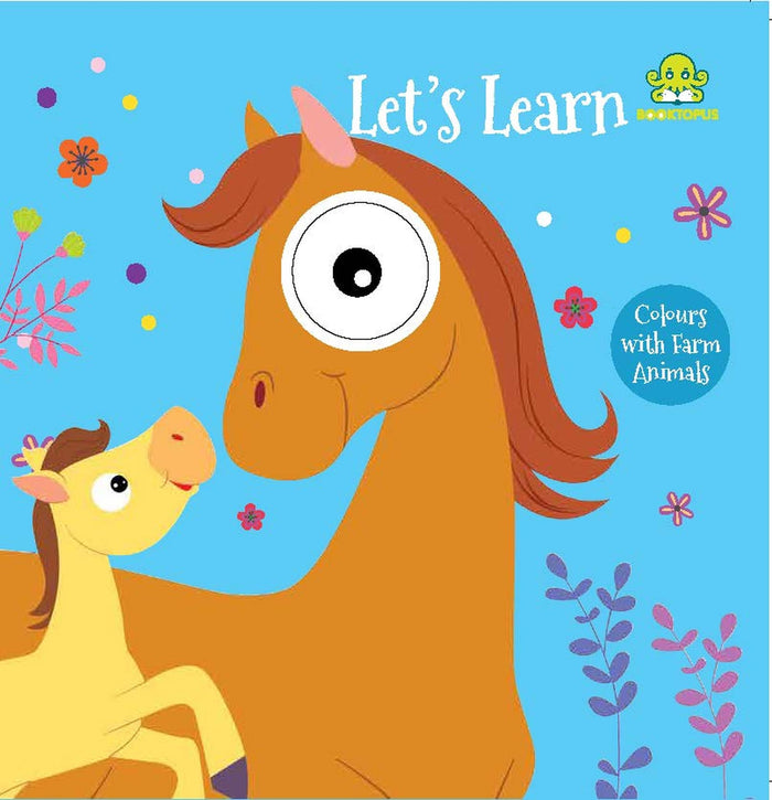 Let's Learn Colours with Farm Animals by Booktopus - Board Book cover