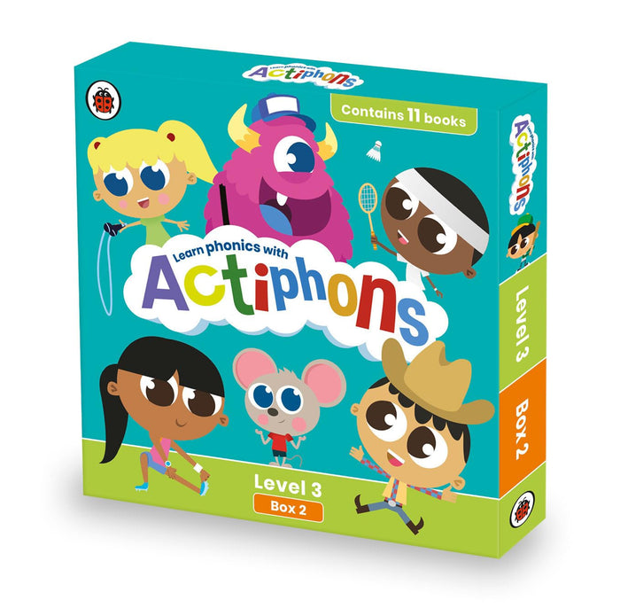 Actiphons Level 3 Box 2: Books 9-19: Learn phonics and get active with Actiphons! by Ladybird - Paperback cover