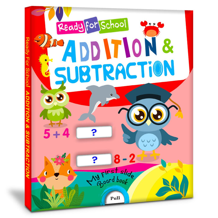 Ready For School - Addition & Subtraction Slide Board Book - Paperback cover